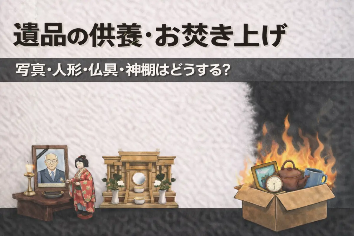 遺品の供養・お焚き上げ｜写真・人形・仏具・神棚はどうする？
