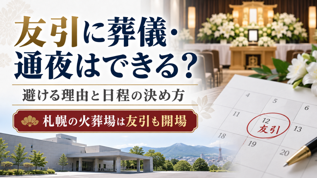 友引の葬儀日程と火葬場案内